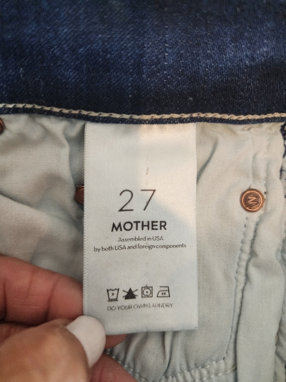 MOTHER THE INSIDER ANKLE IN THE ROAD TO PARADISE SIZE 27 - Picture 12 of 16